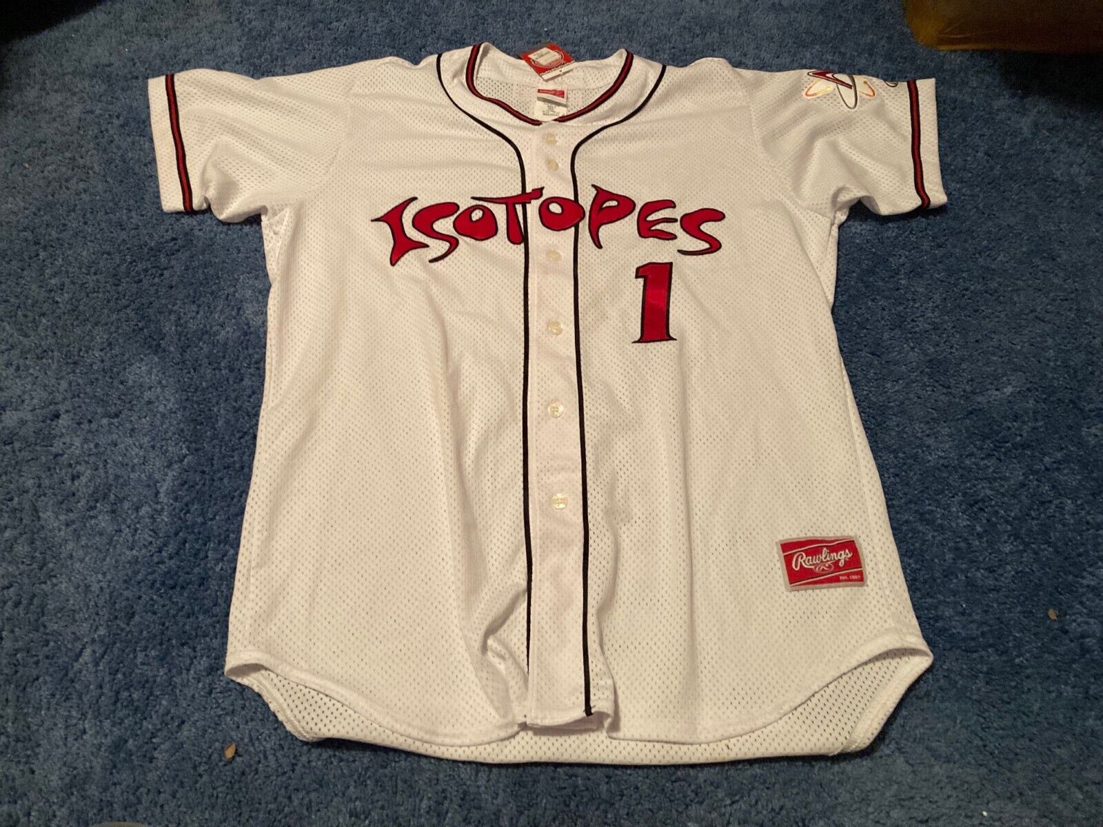 39 Game Used Portland Sea Dogs Gray Road Jersey Red Sox